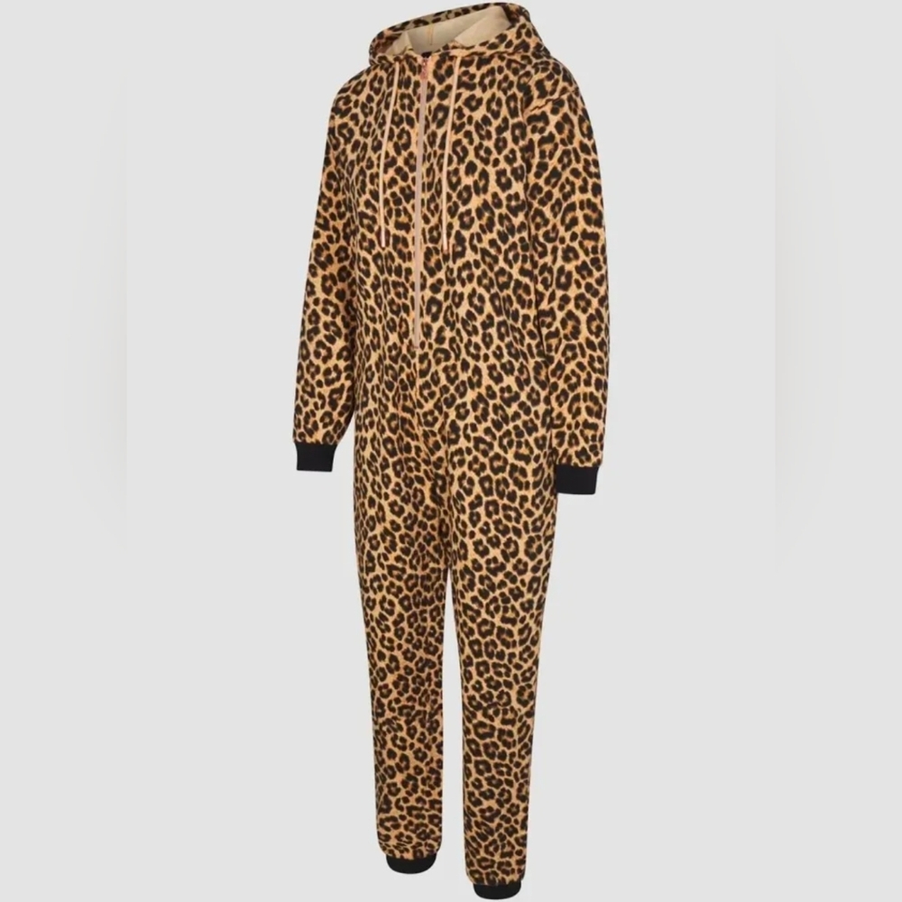 Savage X Fenty Leopard-Print Jumpsuit in Tan and Black - Picture 2 of 8